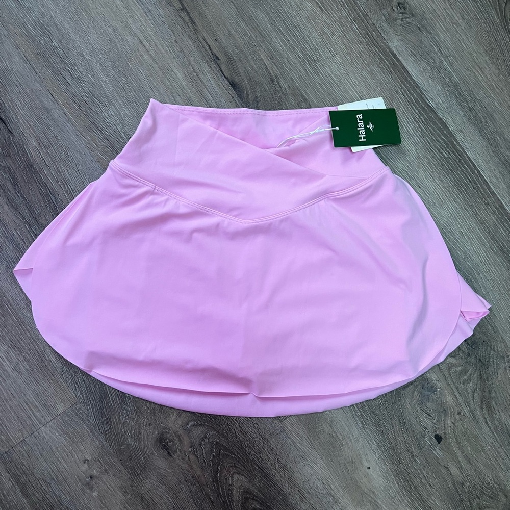 HALARA Soft Pink A-Line Skirt